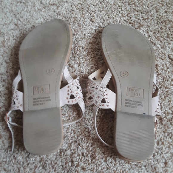 Traded 💖 Tan Rhinestone Sandals - Picture 4 of 6
